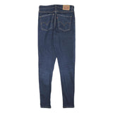 LEVI'S Womens Slim Blue Denim Skinny Jeans Cotton Blend Zip W27 L29 Fashion