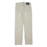 LEVI'S Mens Regular Beige Cotton Blend Trousers W28 L31 Zip Pockets Classic