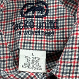 Ecko Unltd Checked Short Sleeve Shirt - Large Red Cotton