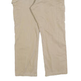 CARHARTT Mens Beige Cotton Blend Regular Fit Straight Leg Trousers W36 L30