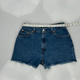 Levis Denim Shorts - 29W UK 10 Blue Cotton