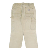 CARHARTT Womens Classic Beige Cotton Blend Jeans W28 L30 Utility Zip
