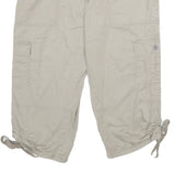 SONOMA Womens Beige Cargo Cotton Blend Shorts L W32 Casual Utility Pocketed