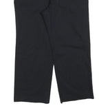 DICKIES Womens Cotton Blend Black Relaxed Straight Trousers W38 L28 Workwear Zip