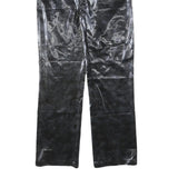 MODELSA Womens Polyester Blend Black Regular Straight Trousers W34 L32 Zip