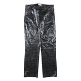 MODELSA Womens Polyester Blend Black Regular Straight Trousers W34 L32 Zip