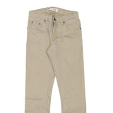 LEVI'S Boys Cotton Blend Beige Slim Tapered Trousers W24 L25 Casual Everyday