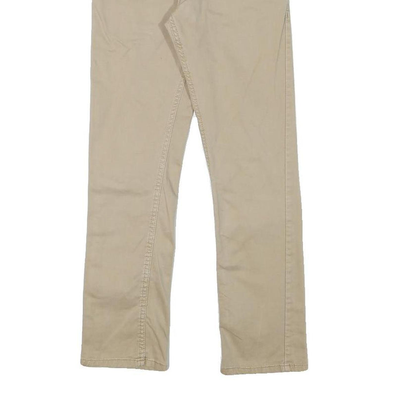 LEVI'S Boys Cotton Blend Beige Slim Tapered Trousers W24 L25 Casual Everyday