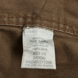 Cat Double Knee Carpenter Pants - 36W 30L Brown Cotton