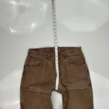 Dickies Double Knee Carpenter Pants - 32W 30L Brown Cotton