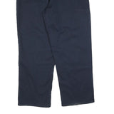 DICKIES Mens Cotton Blend Navy Regular Fit Straight Leg Trousers W40 L32