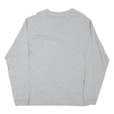 CHAMPION Mens Grey Louisville Cardinals Graphic T-Shirt L Long Sleeve Crew Neck