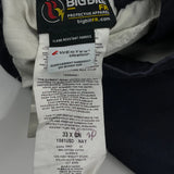 Big Bill Cargo Pants - 33W 31L Navy Cotton Blend