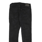 LEVI'S Mens Slim Black Denim Raw Slim Jeans W30 L28 Stylish Cotton Blend