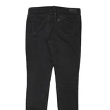 LEVI'S Womens Jeans Black Slim Skinny Denim Medium W30 L31 Zip Cotton Blend