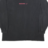 NIKE Mens Black 2XL Long Sleeve Crew Neck Huskers Graphic Vintage Cotton T-Shirt