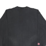 NIKE Mens Black 2XL Long Sleeve Crew Neck Huskers Graphic Vintage Cotton T-Shirt