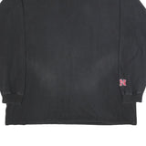 NIKE Mens Black 2XL Long Sleeve Crew Neck Huskers Graphic Vintage Cotton T-Shirt