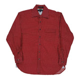 Tommy Hilfiger Polka Dot Patterned Shirt - Large Red Cotton