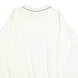 SIMPLY BASIC PLUS Womens White Pullover Sweatshirt One Size Collared Vintage