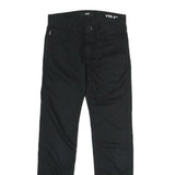 VANS Mens Cotton Blend Black Slim Slim Fit Trousers W26 L26 Zip Closure
