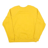 DISNEY Womens Yellow Mickey Mouse Crew Neck L Sweatshirt Disneyland Cotton Blend
