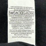 Fruit Of The Loom T-Shirt - Medium Black Cotton