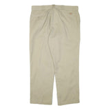 DICKIES Mens Regular Beige Cotton Blend Trousers W40 L31 Workwear Zip Closure