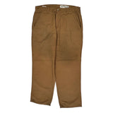Carhartt Trousers - 34W 30L Brown Cotton Blend