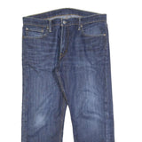 LEVI'S 504 Mens Jeans Blue Regular Straight Denim Medium W34 L25 Classic Fit Zip