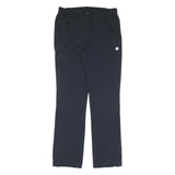 Mens Polyester Blend Navy Blue Regular Fit Trousers W32 L32 Zip Closure