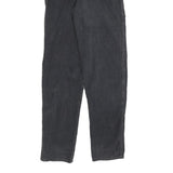 SEATTLE BLUES Womens Regular Fit Black Cotton Blend Trousers W26 L32 Casual