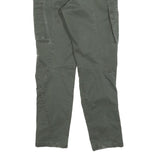 ENGELBERT STRAUSS Boys Cotton Blend Slim Cargo Trousers Green W25 L28 Practical