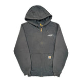 Lennox Logo Carhartt Hoodie - Small Black Cotton Blend