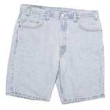 LEVI'S Mens Denim Blue Casual Shorts XL W34 Cotton Blend Classic Fit