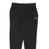 FILA Mens Joggers Black M W32 L29 Slim Tapered Cotton Blend Comfort Tracksuit