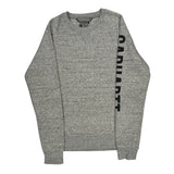 Carhartt Spellout Sweatshirt - XS Gray Cotton Blend