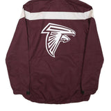 ADIDAS Mens Maroon & White Falcons Windbreaker Jacket M Polyester Blend Zip