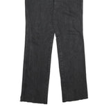WRANGLER Mens Black Regular Straight Denim W34 L34 Cotton Zip Jeans Raw Hem