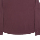 GAP Mens Maroon Plain Cotton Blend Thermal Jumper Crew Neck Basic Knit XL Casual