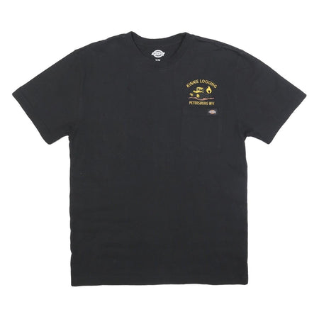 DICKIES Mens Black Kinnie Logging Pocket T-Shirt M Short Sleeve Crew Neck