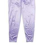 Womens Purple Joggers Slim Fit Tapered Leg M W34 L32 Drawstring Waist Pockets