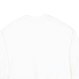 LEVI'S Mens White L Northern Lights Viewing Graphic Crew Neck Sweatshirt Cotton