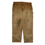 Carhartt Double Knee Carpenter Trousers - 38W 32L Brown Cotton