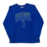 Raiders Adidas Long Sleeve T-Shirt - Medium Blue Cotton