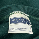 Blank Fruit Of The Loom Sweatshirt - XL Green Cotton Blend