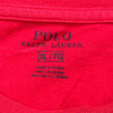Vintage Polo By Ralph Lauren Long Sleeve T-Shirt - XL Red Cotton