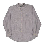 Ralph Lauren Checked Shirt - Large Pink Cotton