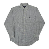 Yarmouth Ralph Lauren Checked Shirt - Medium Blue Cotton
