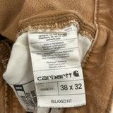 Carhartt Double Knee Carpenter Pants - 36W 32L Brown Cotton
